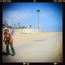 Santa Monica beach, LA<br />
LA　サンタモニカビーチ